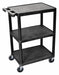 Utility Cart 300 lb Cap. PE 3 Shelves