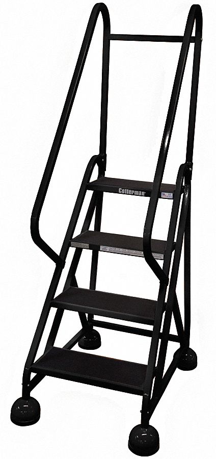 F2130 Rolling Ladder Hndrl Platfm 36 In H