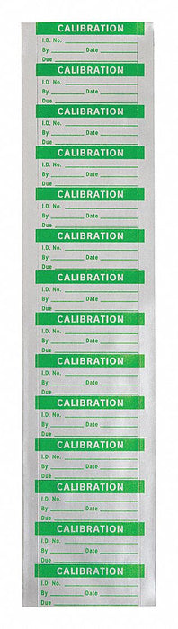 CalibrationLabel Green Polyester PK350