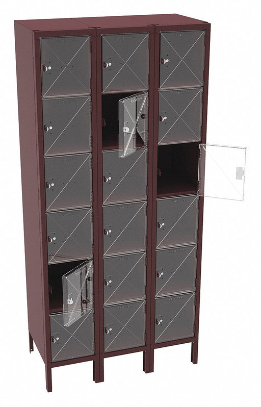 Bx Lckr 6x3Lckr Wine 78 x36 x18 Assm