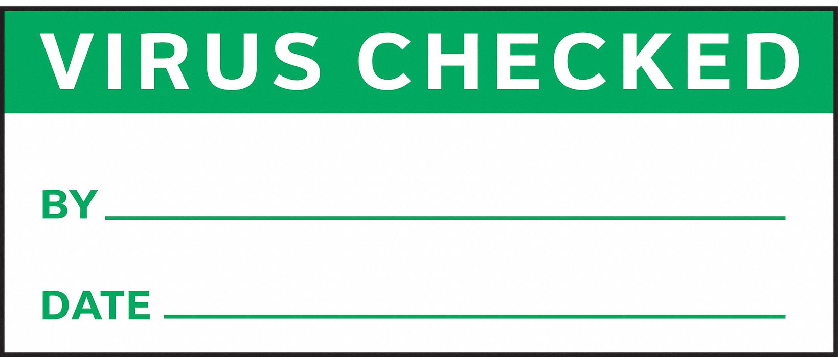 InspectionLabel Green/White PK350