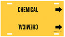 Pipe Marker Chemical 10 in H 24 in W
