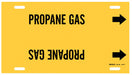 Pipe Marker Propane Gas 10 in H 24 in W