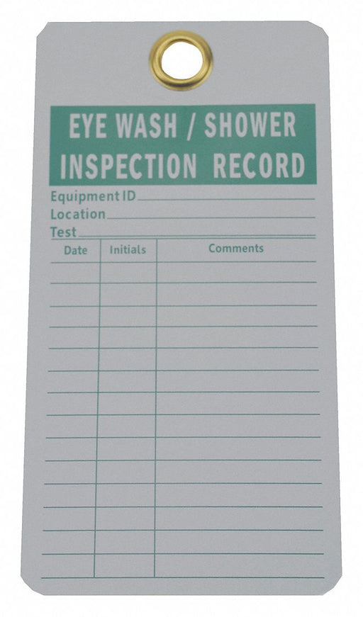 Eye Wash/Sh Inspection Rcd Tag PK25