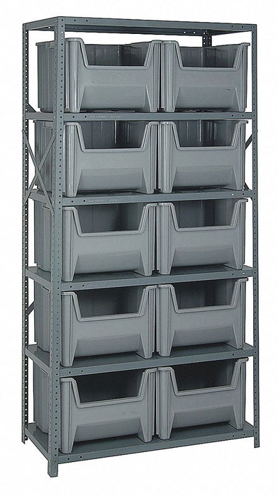 E1496 Bin Shlvng 18inx75inx36in Gray