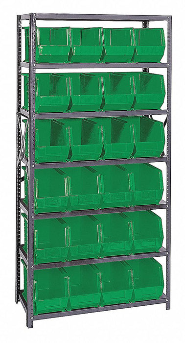 E1503 Bin Shlvng 18inx75inx36in Green