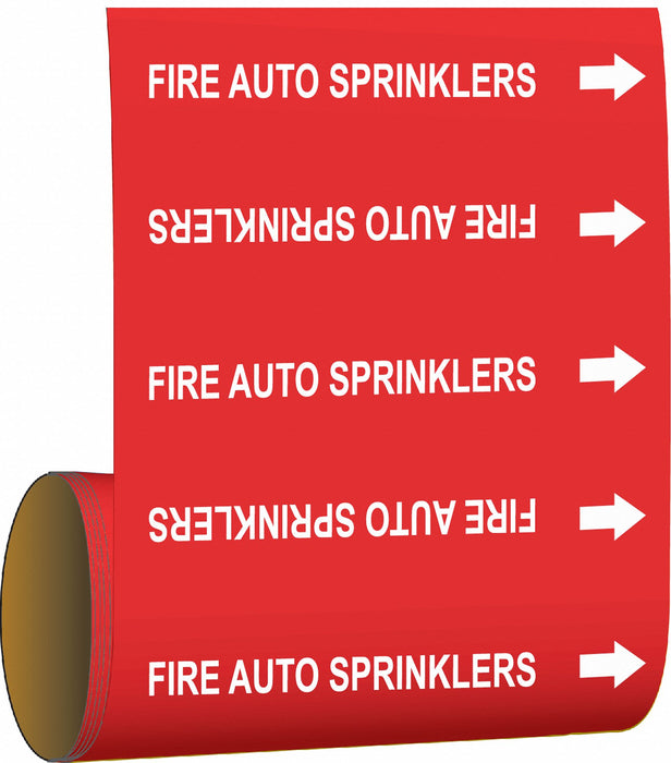 Pipe Mrkr Fire Auto Sprnklrs 8in H 8in W