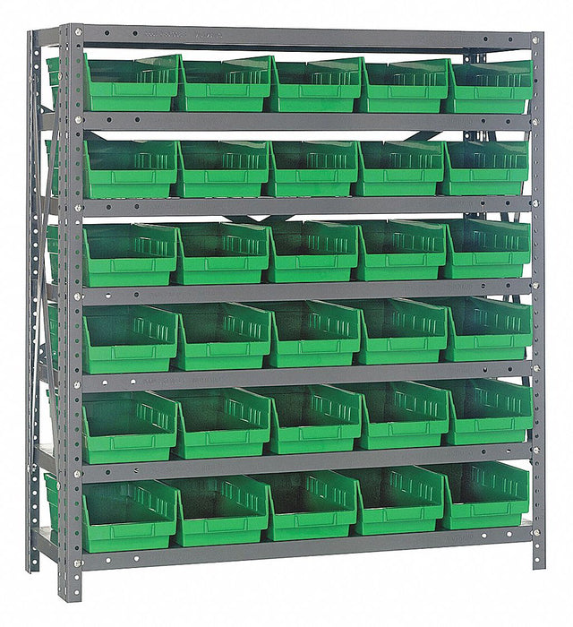 E1512 Bin Shlvng 12inx39inx36in Green