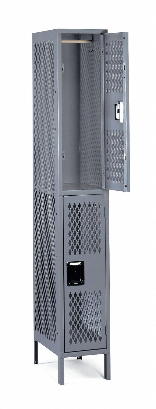 Wrdrb Lckr 2x1Lckr Gray 78 x12 x18 Assm