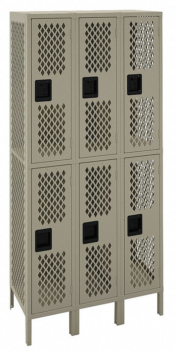 Wrdrb Lckr 2x3Lckr Sand 78 x36 x18 Assm