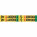 Pipe Marker Ammonia 1 1/8in H 7in W