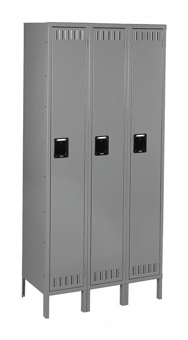 F0413 Lckr 1x3Lckr Gray 66 x36 x12 UnAssm