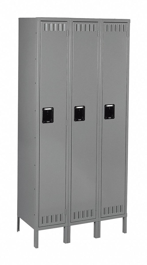 F0413 Lckr 1x3Lckr Gray 66 x36 x12 UnAssm