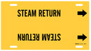 Pipe Marker Steam Return 10 in H 24 in W