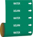 Pipe Marker Water 8 in H 8 in W