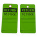 InventoryTag 3inH 5-3/4inW Green PK25