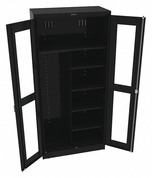 Storage Cabinet 78 x36 x18 Black 5Shlv