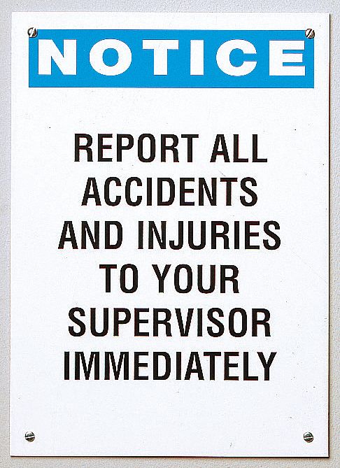 Notice Sign 14 x 10 Acrylic