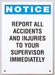 Notice Sign 14 x 10 Acrylic