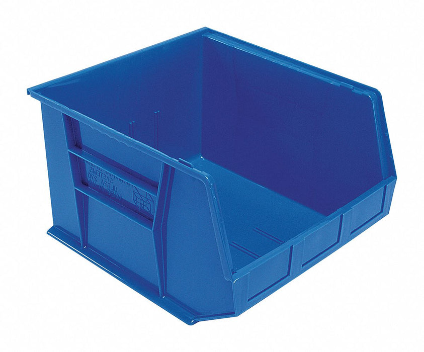 F0611 Hang and Stack Bin Blue PP 11 in