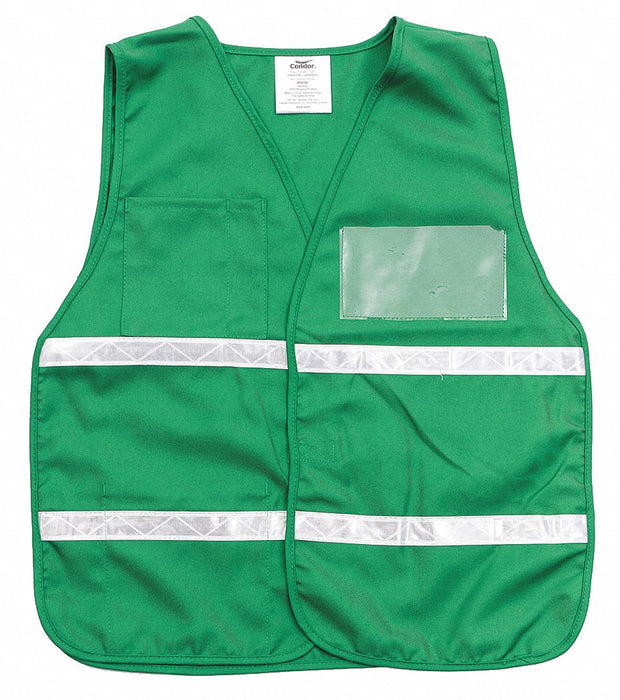E4207 Safety Vest Green Legend Insert Univsl