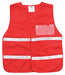 E4207 Safety Vest Red Legend Insert Universal