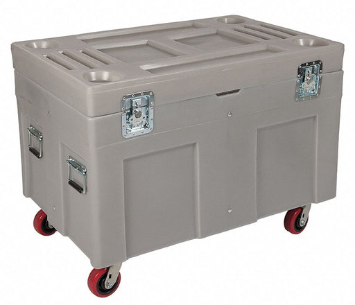 MobileStorageTrunk 30in 45in Plstc Gray