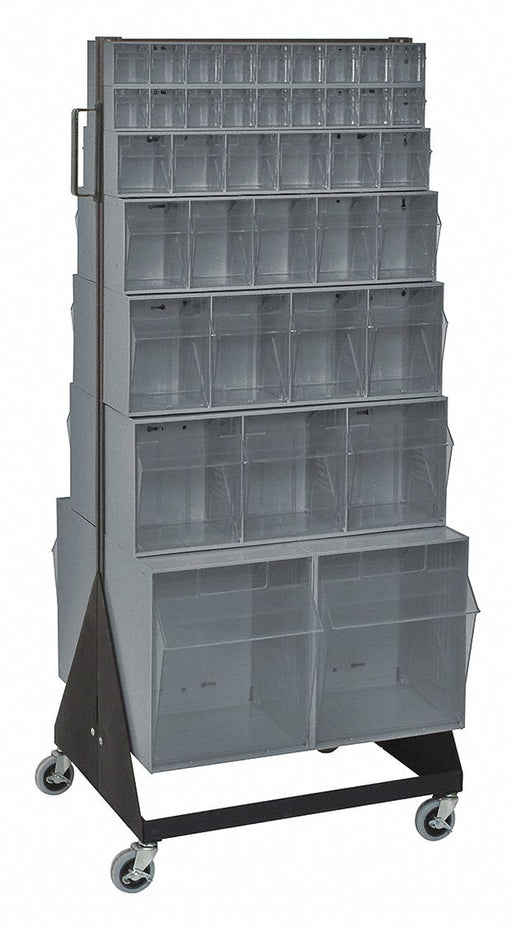 Bin Storage Rack Powder Coated 52 in