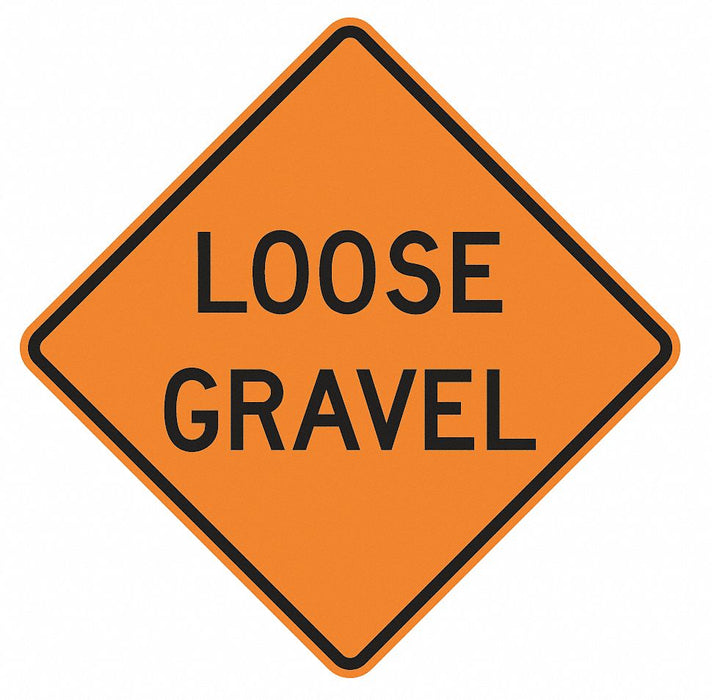 Traffic Sign 30 in x 30 in Orange