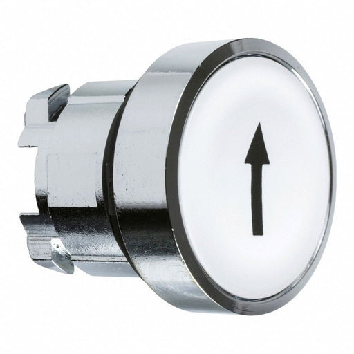 Flush Push Button White Non-Illum 22mm