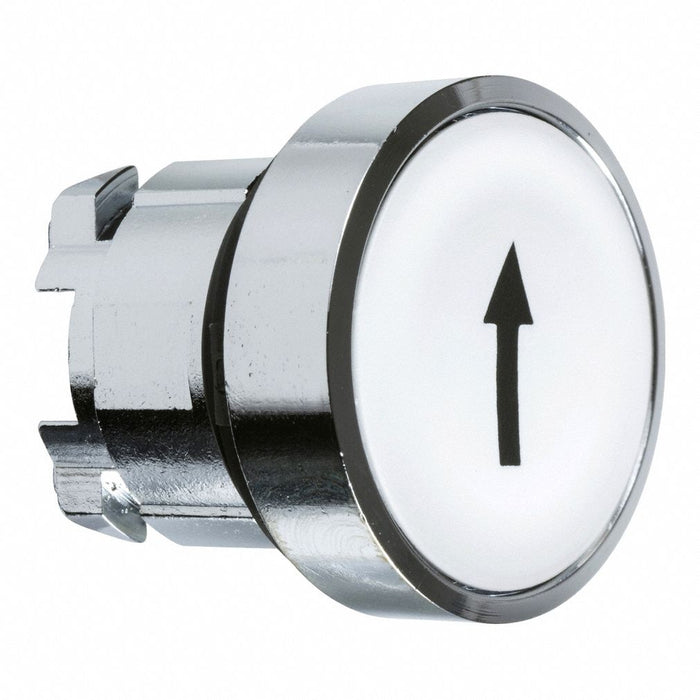 Flush Push Button White Non-Illum 22mm