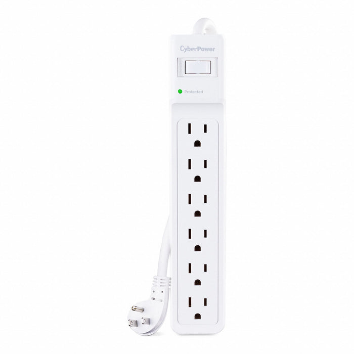 OutletStrip White 9-23/32in 6Outlets