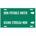 Pipe Mrkr Non-Potable Watr 10in H 32in W