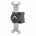 Locking Receptacle Straight Nylon Black