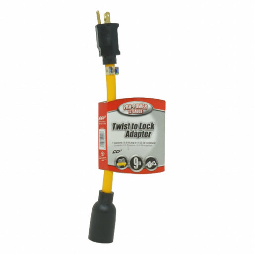 Cord Adapter 9 in Yellow 1 Outlet