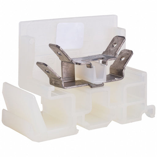 TerminalBlock 20A Natural 600V DINRail