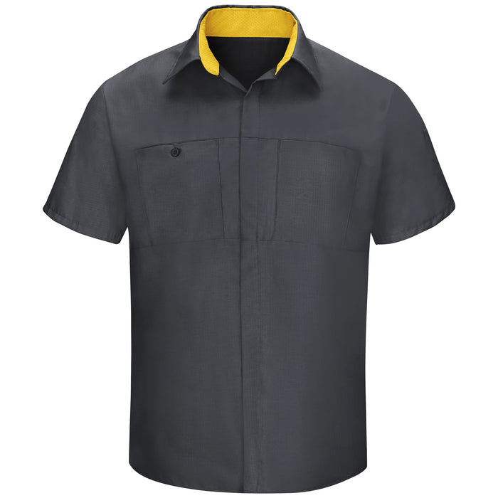 Men's Short Sleeve Performance Plus Shop Shirt With Oilblok Technology