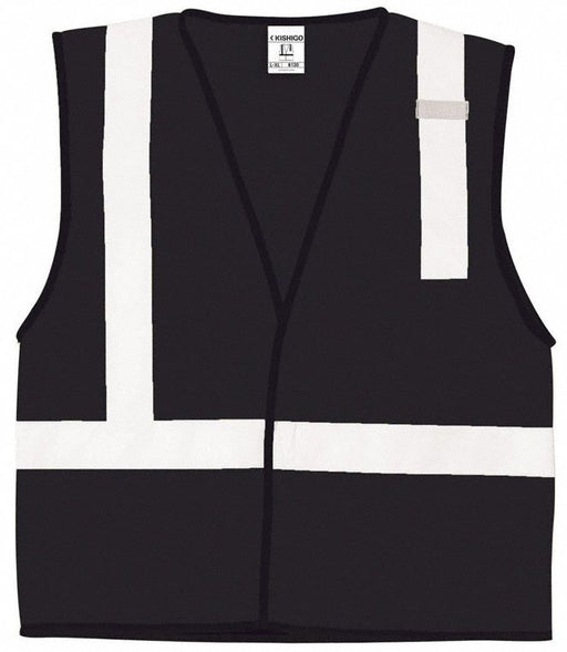 Safety Vest Black Size 4XL/5XL