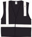 Safety Vest Black Size 4XL/5XL