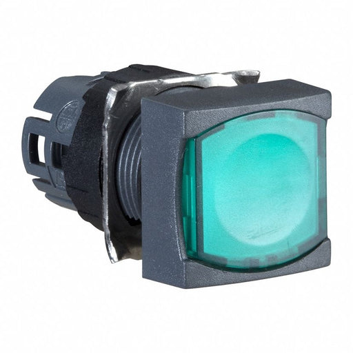 Flush Push Button Green No Lamp 16mm