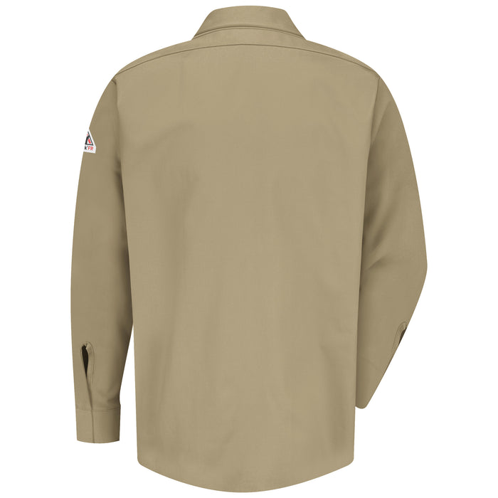Men's Midweight FR Pocketless Concealed-Gripper Work Shirt