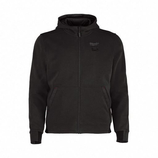 Heated Hoodie S Zipper Black Black