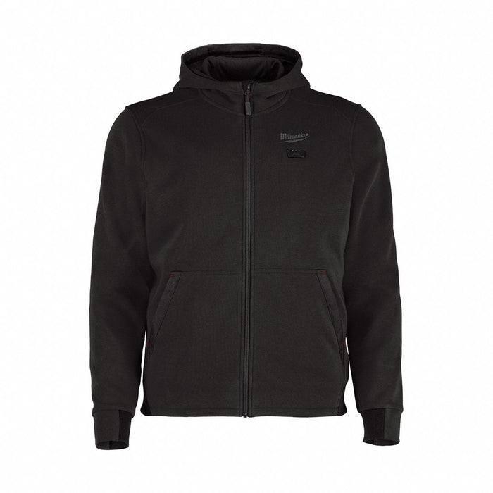 Heated Hoodie XL Zipper Black Black