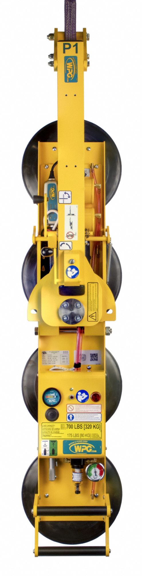 Vacuum Lifter 11 in Pad dia 700 lb Cap.