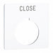 Legend Plate Close Black/White Square