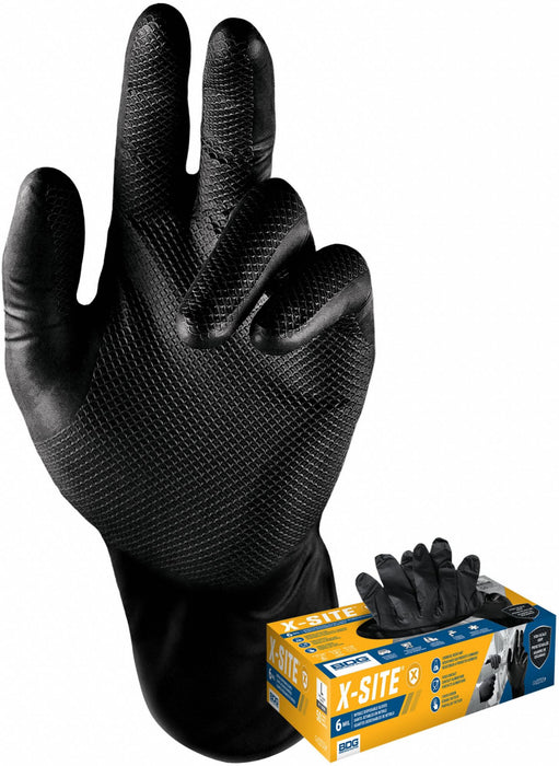 Disposable Gloves Black XL PK50