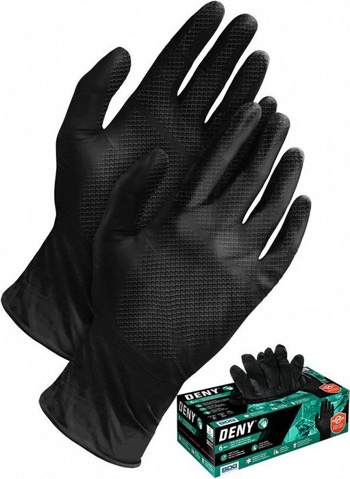 Disposable Gloves Black S PK50