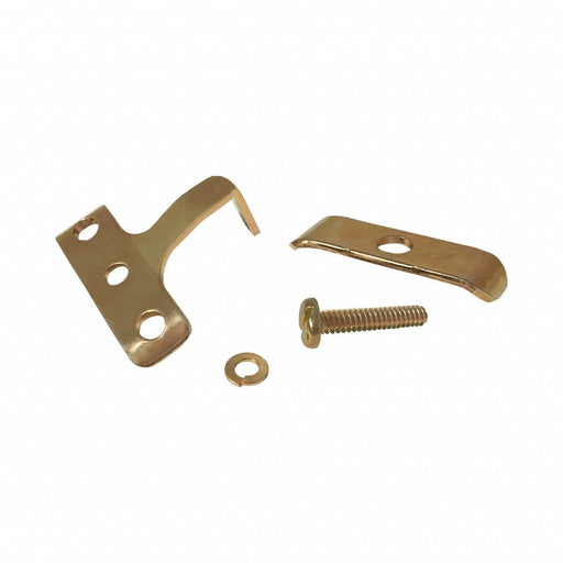Self Attaching Cable Clamp Metal Silver