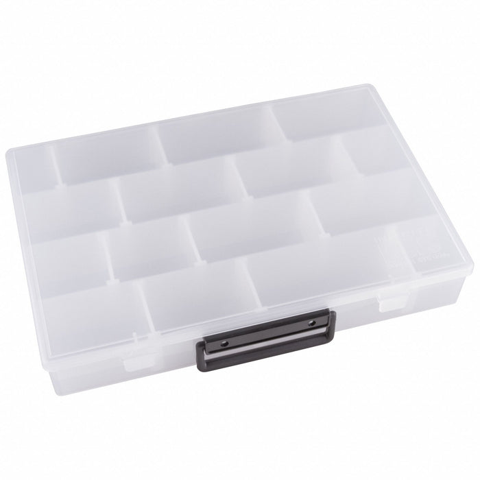 CompartmentBox 13.5inW 9.625inL Clear