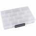 Adj Comprt Bx Snap-Shut Clr 2 in